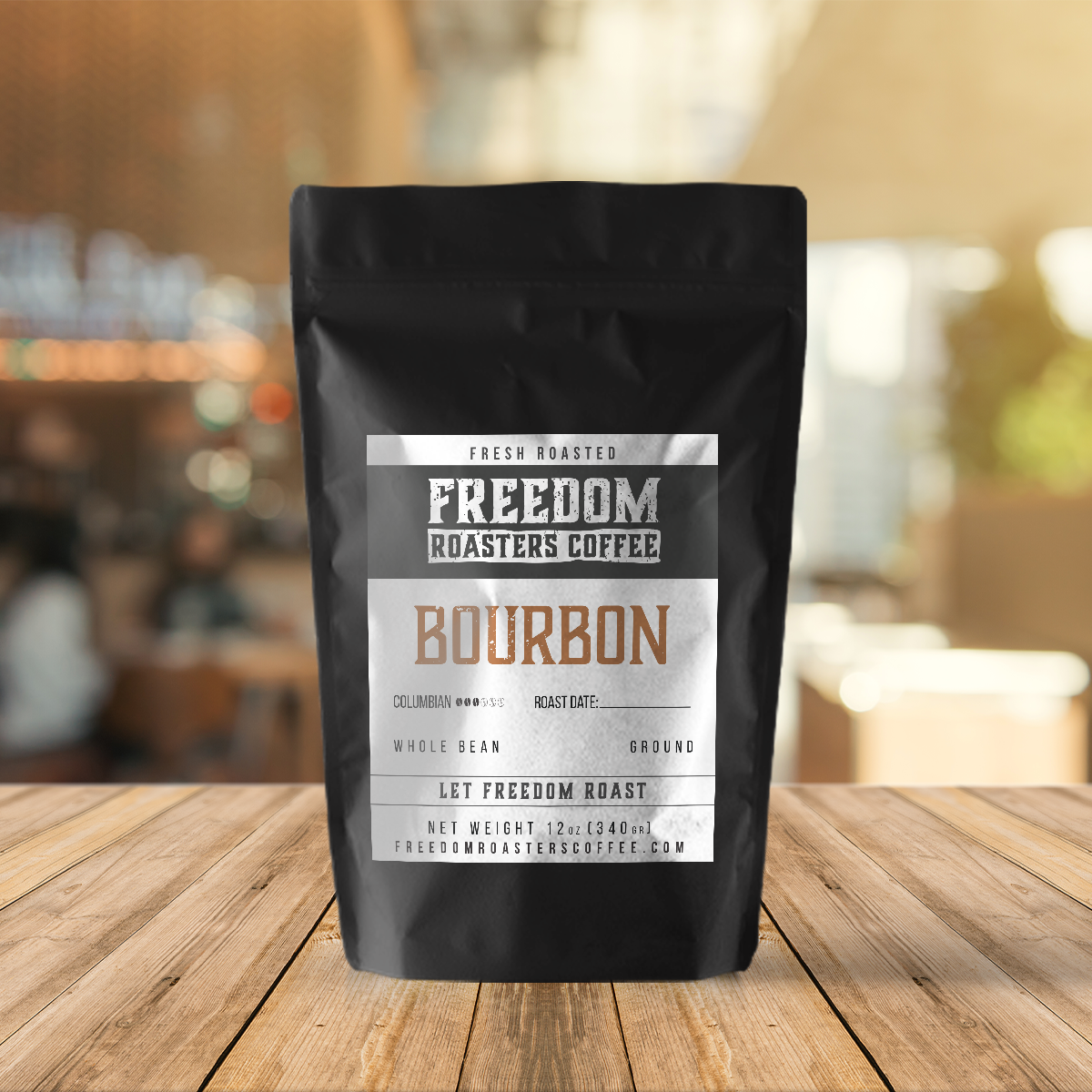 Bourbon Whiskey Coffee Beans - Flavored Whole Bean or Ground